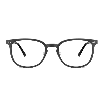 Montatura per occhiali da vista in fibra di carbonio ultraleggera ultraresistente e resistente con aste in metallo